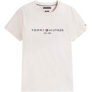 T-shirt Korte Mouw Tommy Hilfiger Slim Logo Embroidery T-Shirt Heather...