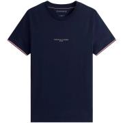 T-shirt Korte Mouw Tommy Hilfiger Slim Knit Tipped T-Shirt Navy Blue