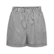 Korte Broek Only Maye Check Shorts - Black/White