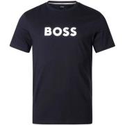 T-shirt Korte Mouw BOSS Contrast Logo RN T-Shirt Black