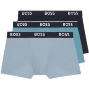 Boxers BOSS Cotton Stretch 3 Pack Power Trunks Blue