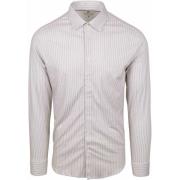 Overhemd Lange Mouw Desoto Overhemd Streep Beige