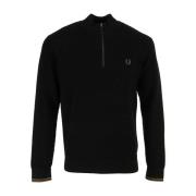 Sweater Fred Perry Waffle Stitch Half ZipJumper