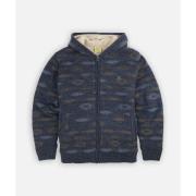 Trui Oxbow Sherpa jacquard trui met rits NIGHTFALL