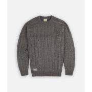 Trui Oxbow Kabelgebreide wollen trui met ronde hals CABLE