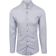 Overhemd Lange Mouw Desoto Overhemd Print Blauw