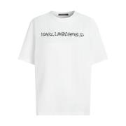 T-shirt Korte Mouw Karl Lagerfeld SNOW LEO LOGO OVERSIZED TS