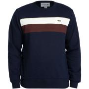Sweater Lacoste Fleece sweatshirt met kleurblokken