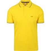 T-shirt Sun68 Poloshirt Small Stripe Collar Geel