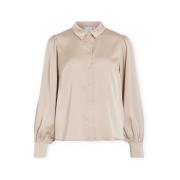 Blouse Vila Noos Enna Ravenna Shirt - Cement