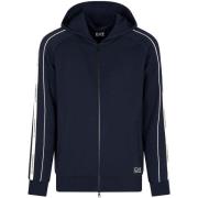 Trainingsjack Ea7 Emporio Armani Logo Series Tape Zip Hoodie Navy
