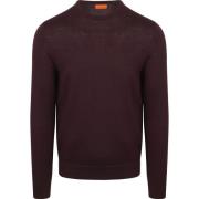 Sweater Suitable Merino Pullover Bordeaux