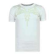 T-shirt Korte Mouw Local Fanatic Eagle Glitter Strakke W