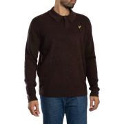 Polo Shirt Lange Mouw Lyle &amp; Scott Rugby relaxed poloshirt van lam...