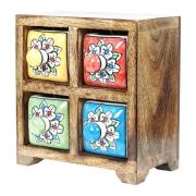 Trunks, opbergdozen Signes Grimalt Kruidenrek Met 4 Lades