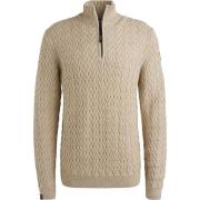 Sweater Vanguard Trui Half Zip Wol Beige