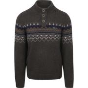 Trui New Zealand Auckland NZA Pullover Iker Nordic Wool Blend Hazel