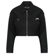 Spijkerjack Calvin Klein Jeans DENIM CROPPED JACKET SOFT BLACK