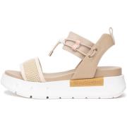 Sandalen NeroGiardini T.At1610 687 Tamigi Lino Elastico Chiar T.Ne