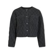 Donsjas Vila Kvilla Jacket - Dark Grey Denim