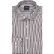 Overhemd Lange Mouw Olymp Luxor Overhemd Strepen Bruin
