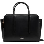 Handtas Calvin Klein Jeans Carryall Mini Leather Tote Bag LV04F3034G
