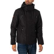 Trainingsjack Superdry Windjack met capuchon en bergmotief