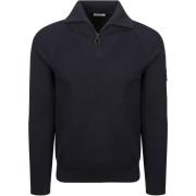 Trui Suitable Half Zip Trui Tias Cooldry Knit Navy