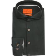 Overhemd Lange Mouw Suitable Herringbone Overhemd Donkergroen
