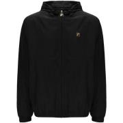 Windjack Fila Ian Full Zip Hooded Jacket Black