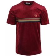 T-shirt Sergio Tacchini Ayme Velour T-Shirt Rhubarb/Gold