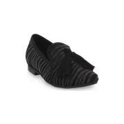 Mocassins S.piero BLACK FLAT ROUNDED