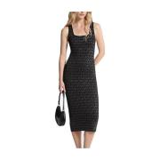 Lange Jurk MICHAEL Michael Kors METALLIC MK SQ NK DRS