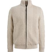Vest Vanguard Vest Structuur Wol Blend Beige
