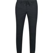 Broek Alberto Broek Jump Flanel Herringbone Navy