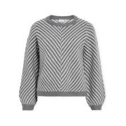 Trui Vila Khaia Knit - Medium Grey Melange