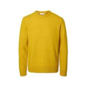 Trui Selected Noos Rai Knit - Gold Flake