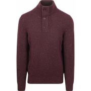 Sweater State Of Art Mocker Trui Melange Bordeaux