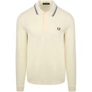 Sweater Fred Perry Longsleeve Polo Ecru Z46