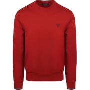 Sweater Fred Perry Sweater Logo Rood
