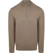 Sweater Profuomo Half Zip Pullover Luxury Beige