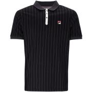 Polo Shirt Korte Mouw Fila BB1 Classic Striped Polo Shirt Black/Garden...
