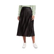 Rok Vila Nitban Midi Skirt - Black