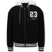 Fleece Jack Enos Oversized Baseball Jacket Teddy Jas