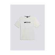 T-shirt Korte Mouw Gas 543888 181980 DHARIS-1029 SNOW WHITE