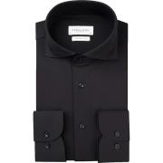 Overhemd Lange Mouw Profuomo Japanese Knitted Overhemd Zwart