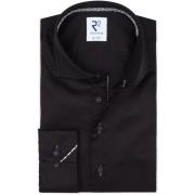 Overhemd Lange Mouw R2 Amsterdam R2 Overhemd Twill Zwart