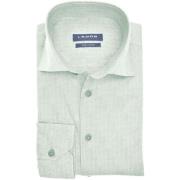 Overhemd Lange Mouw Ledub Overhemd Print Lichtgroen