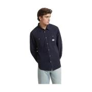 Overhemd Lange Mouw Guess Chemise manches longues Bleu