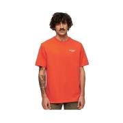 T-shirt Korte Mouw Superdry T-shirt Luxury Sport coupe ample rouge